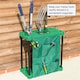 image 2 of KCT Garden Tool Storage Rack Organiser Holder Tidy For Shed Garage Accessories Solutions Freestanding Plastic Trolley Spade Rake