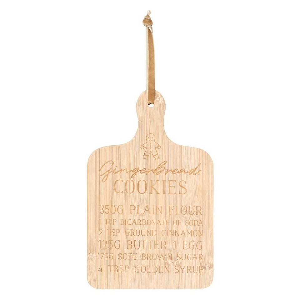 image 1 of Something Different Gingerbread Cookies Bamboo Chopping Board - Brown - One Size