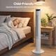 image 8 of HOMCOM Tower Fan with WiFi Control 116 cm | White | White | 31.5 x 31.5 x 116 cm