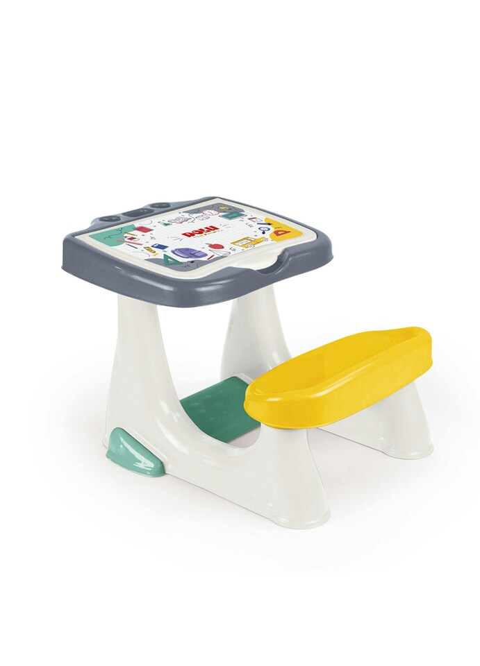 Dolu Study Desk with Lid - White