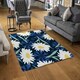 image 2 of Daisies on Navy (Rug) Blue | XL: 160x230cm