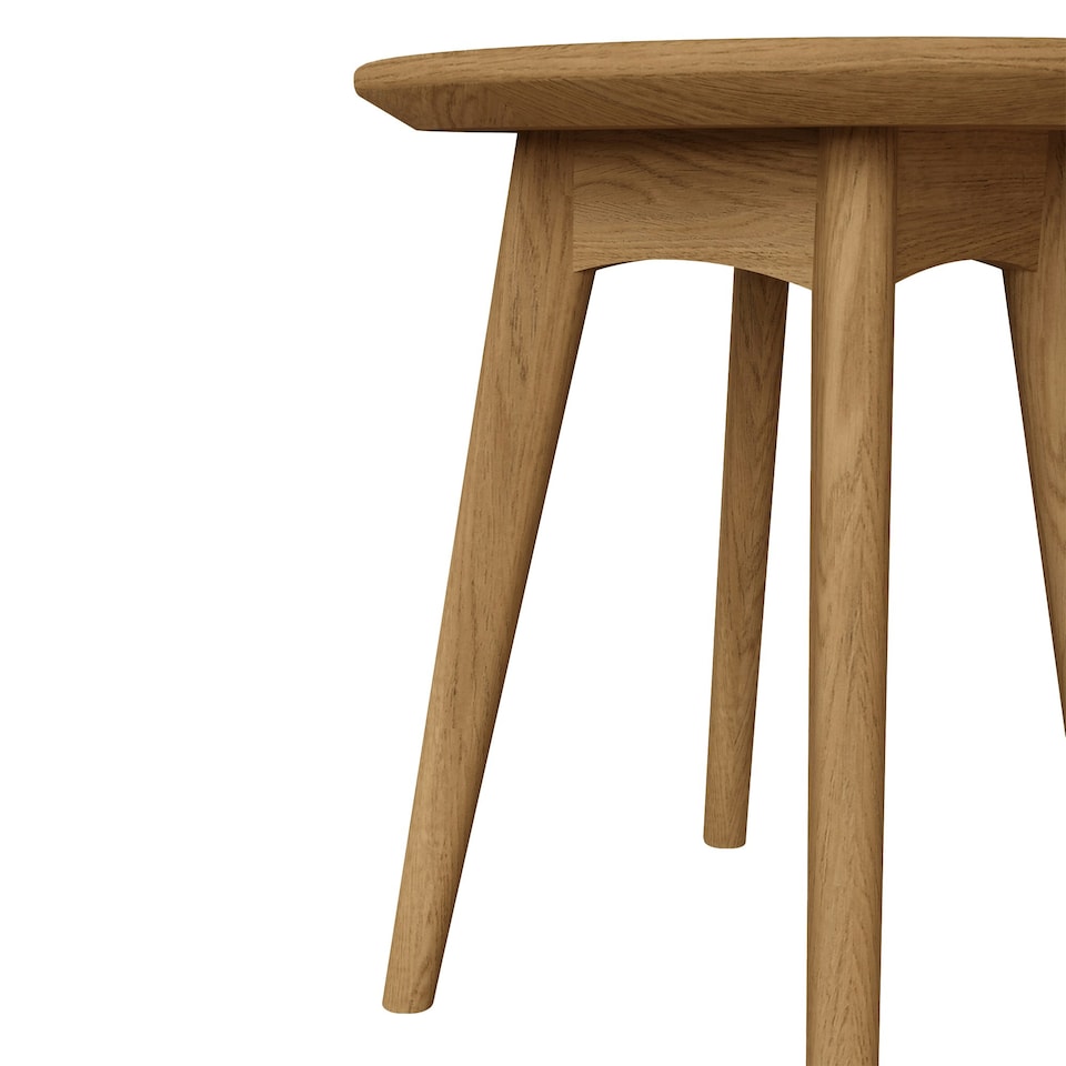 image 1 of Newark Ash Round Wine Table Brown