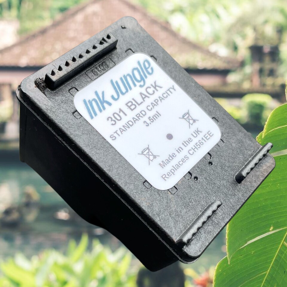 image 1 of 2x HP 301 Black & Colour Refilled Ink Cartridges - Replaces HP 301 Black & Colour
