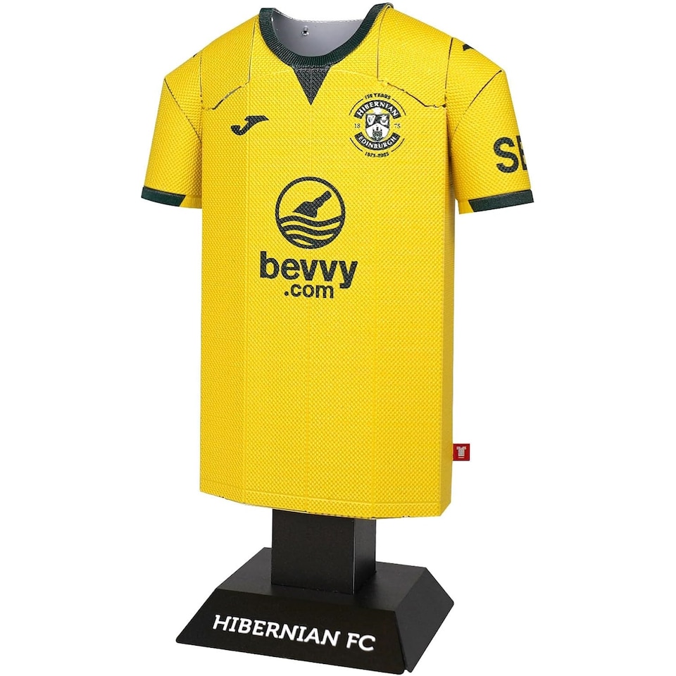 image 1 of RadStuff Metal Alloy Football Shirt - Hibernian FC Away Kit 2025/26