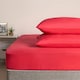 image 1 of OHS 2 x Hotel Luxury Quality Bedroom Housewife Pillowcases, 50x75cm - Red