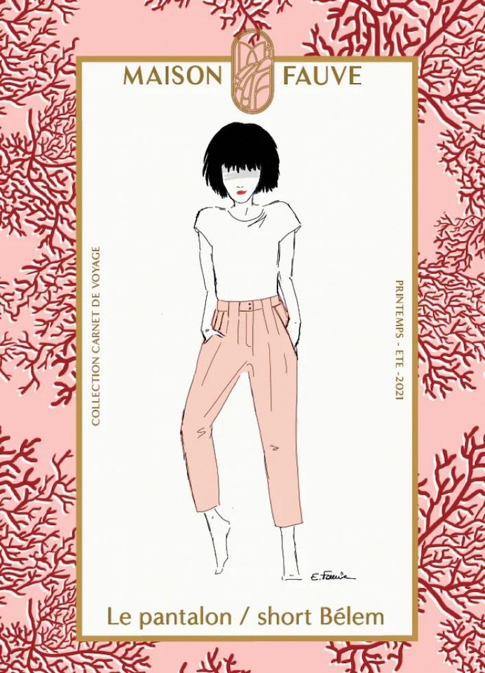 image 1 of Maison Fauve Belem Shorts & Trousers Paper Sewing Pattern – Women’s Shorts & Trousers, UK Sizes 8–26, Advanced