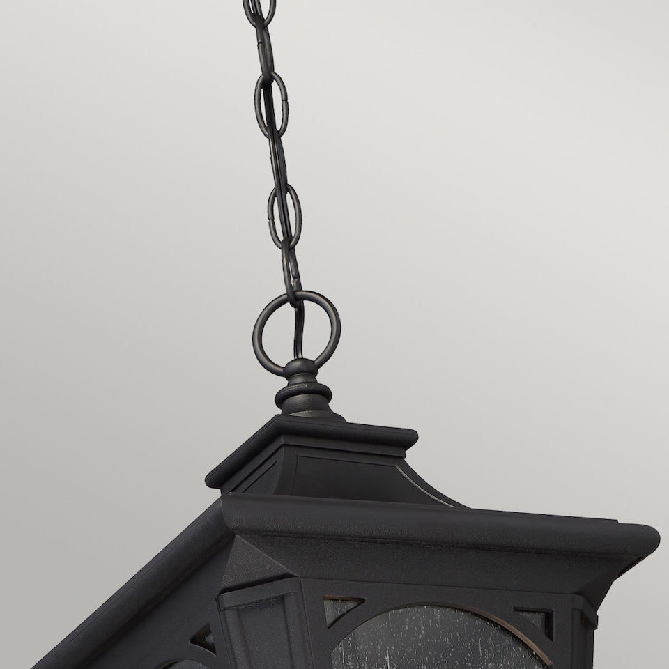 image 1 of Bedford 1 Light Small Chain Lantern - Mystic Black Finish, E27