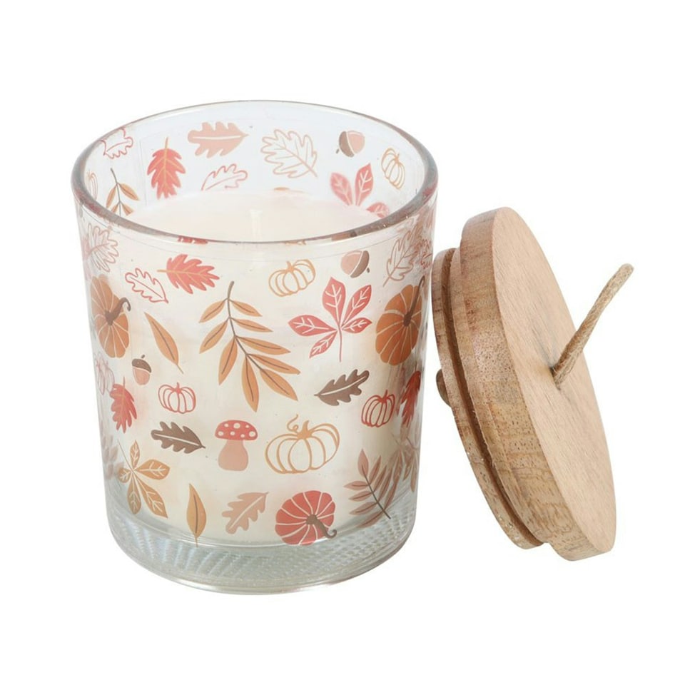 image 1 of Something Different Warm Vanilla Autumn Leaves Candle Jar - Multicoloured - One Size