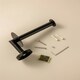 image 4 of Cosmic Wall Mounted Verticle Toilet Roll Holder with Durable Metal Chrome Finish