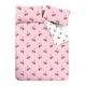 image 5 of Catherine Lansfield Disco Cherries Stripes Reversible Duvet Cover Set Pink Pink | King