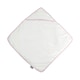 image 1 of Towel City Baby Hooded Towel - White/Pink - One Size