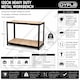image 9 of Industrial Heavy Duty Steel Workbench Table Shelving Garage Shed | Black