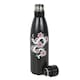 image 3 of Something Different Floral Snake Steel Water Bottle - Black/White/Pink - One Size