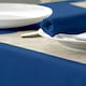 image 1 of Polyester Plain Circular Tablecloth-Dark Blue-132cm