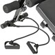 image 10 of Sit-Up Bench Cuttler - 6 positions, padded leg brace, foldable, inc. 2 dumbbells and elastic bands