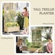 image 3 of Outsunny Wood Planter with Trellis for Climbing Plants Vines Planter Box Brown