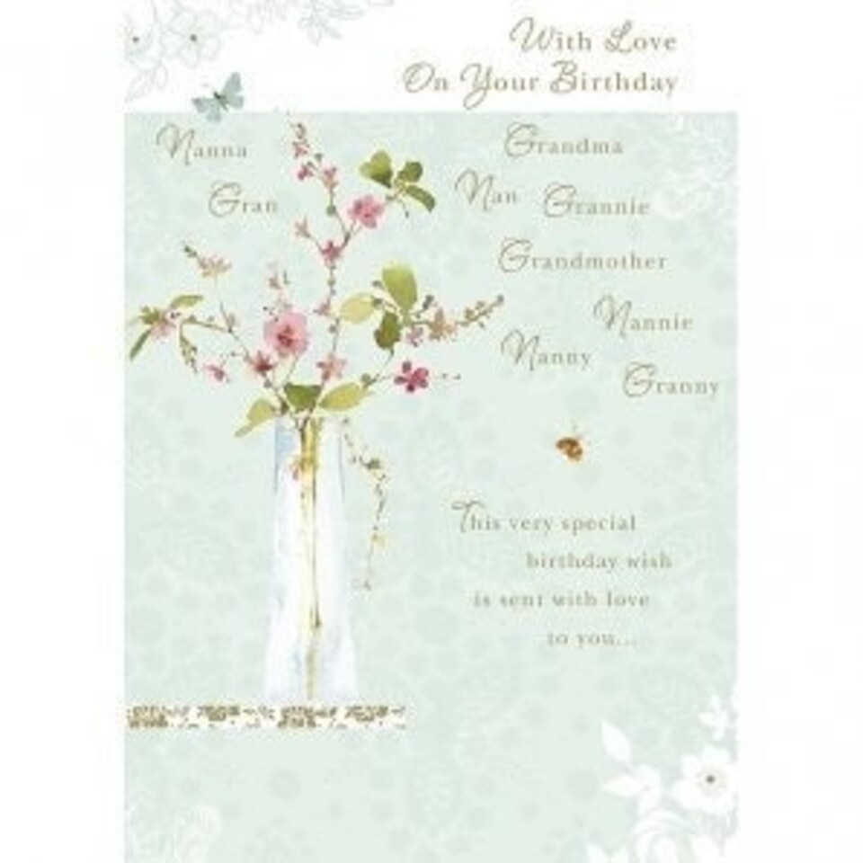 image 1 of Gran Nan Nanna Etc Birthday Card