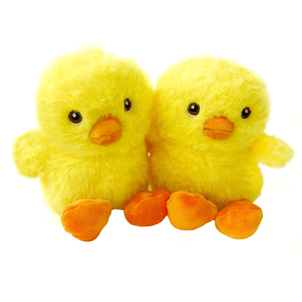image 1 of VFM e-Store Baby Chick Soft Toy Easter Plush - 2 Pack, 100% Recycled Materials
