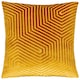 image 2 of Paoletti Evoke Cut Velvet Cushion | Gold | Gold | 45 x 45cm | 1