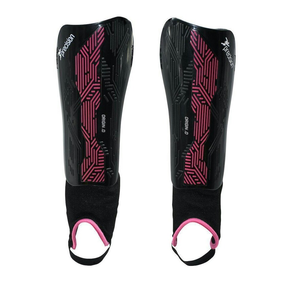 Precision Unisex Adult Origin.0 Shin Guards - Black/Pink - M