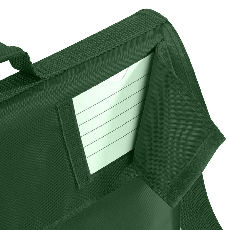 image 1 of Quadra Junior Book Bag With Strap - Bottle Green - One Size