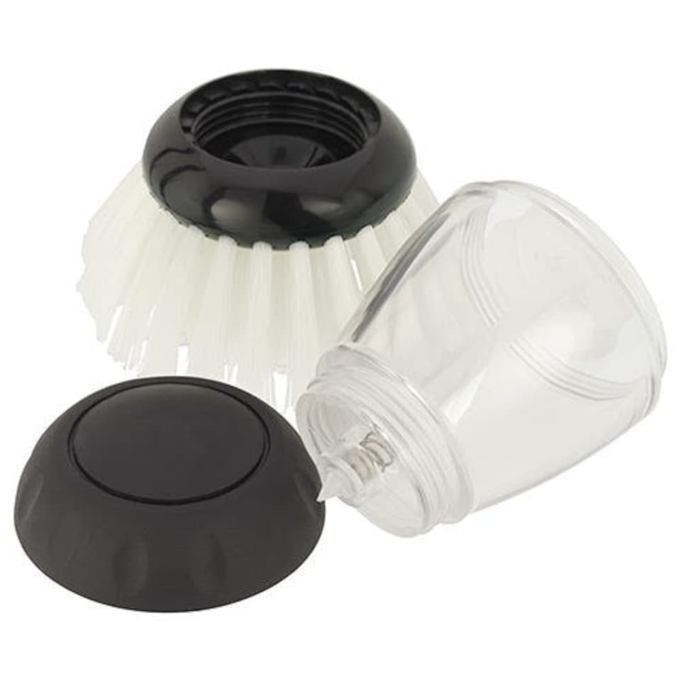 image 1 of Judge Dish Brush with Washing Up Liquid Soap Dispenser
