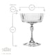 image 3 of Bormioli Rocco America '20s Cocktail Saucers - 275ml - Clear - Pack of 6