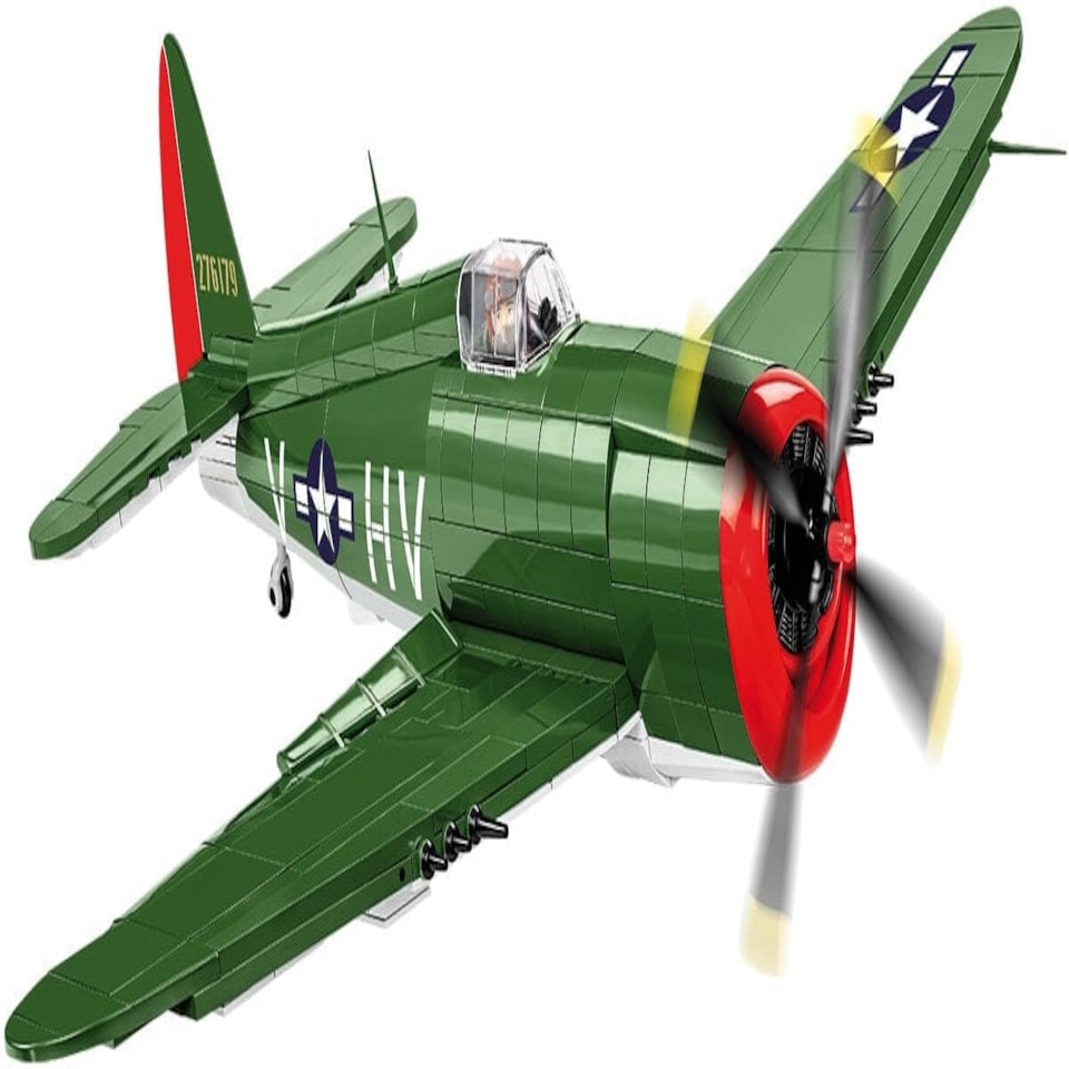 image 1 of Thunderbolt P-47 brick plane model - COBI 5737 - 475 bricks