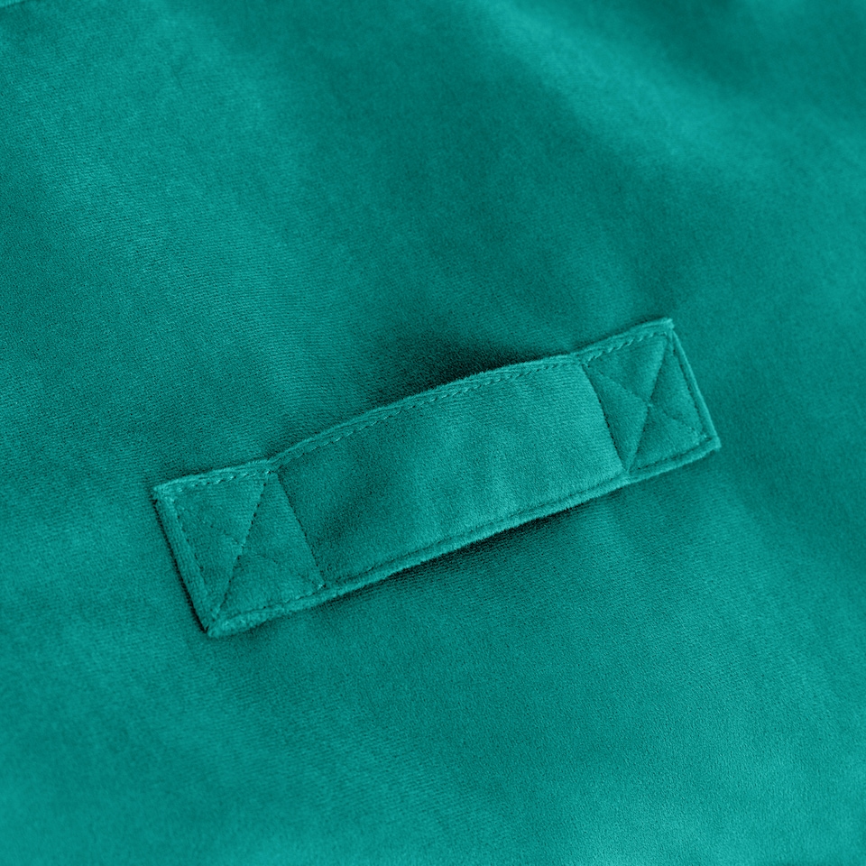 image 1 of icon Natalia  Velvet Armchair and Footstool Bean Bag, Teal