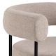image 6 of Oakfield Lounge Chair in Beige Fabic with Black Legs