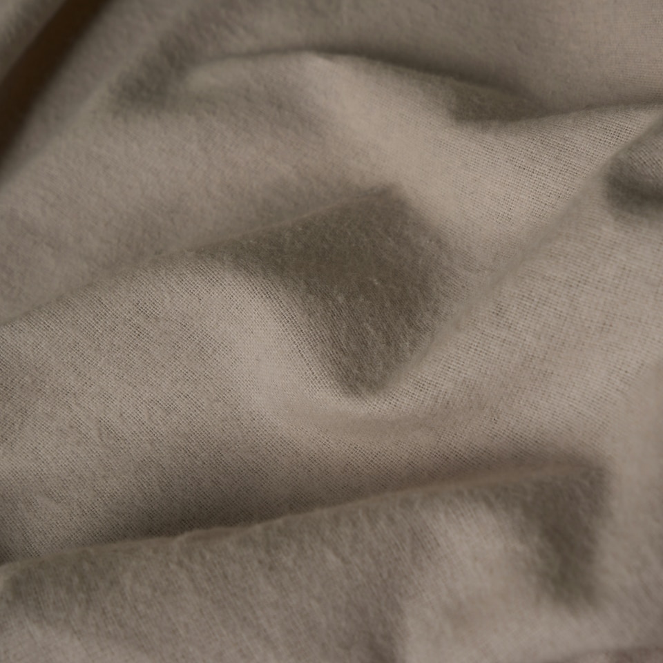 image 1 of OHS 100% Brushed Cotton Soft Cosy Fleece 2 Pack Pillowcases Brown | Natural