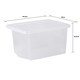 image 10 of Wham Crystal 5 x 28L Stackable Plastic Storage Boxes with Lids Black