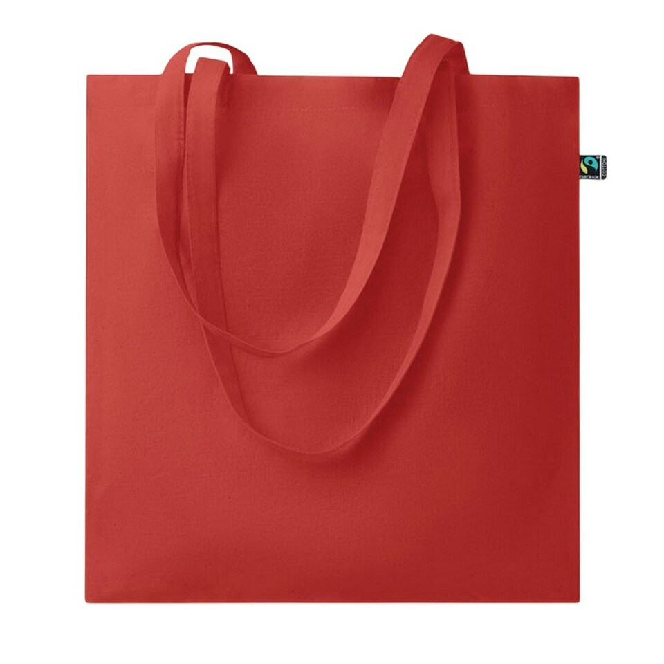 image 1 of MidOcean Osole Colour Fairtrade Shopper Bag - Red - One Size Red