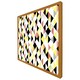 image 1 of Yellow, pink & black geometric pattern (Picture Frame) Brown | Oak | XL