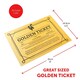 image 2 of Greedy Golden Ticket Winner Costume, Facepaint, Wig, Belly & Ticket Red | L