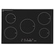 image 1 of SIA INDH90BL 86cm Black Touch Control 5 Zone Induction Hob With Child lock