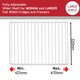 image 9 of SPARES2GO Fridge Shelf for Cookology Freezer Adjustable White Extendable Arms 425mm - 670mm x 320mm White | 425-670mm x 320