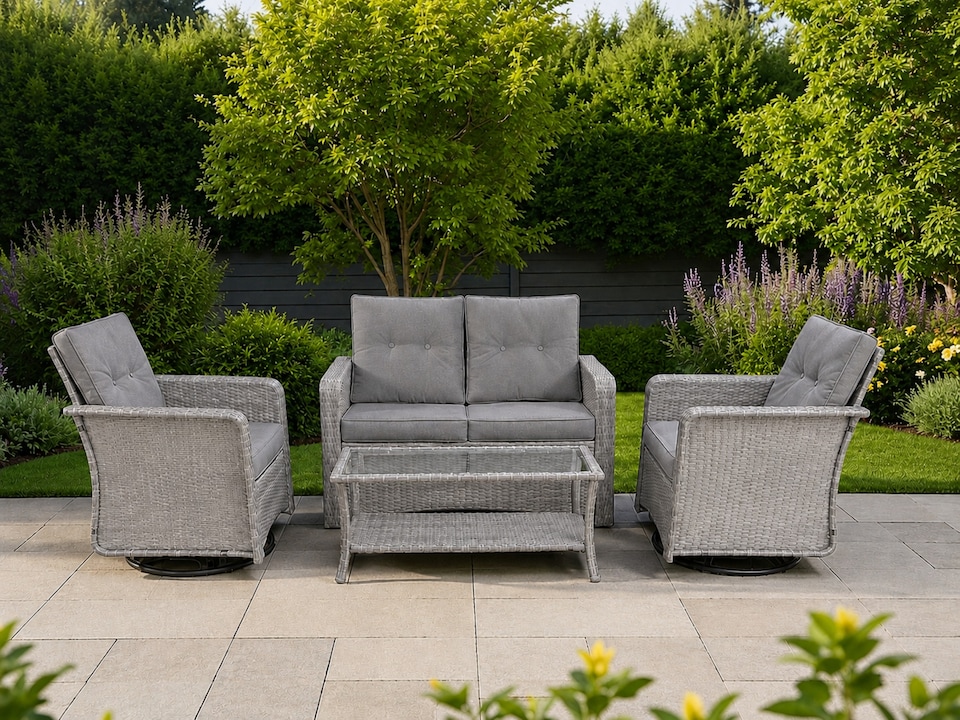 image 1 of The Leigh 4 Seat Rattan Sofa Lounge Set