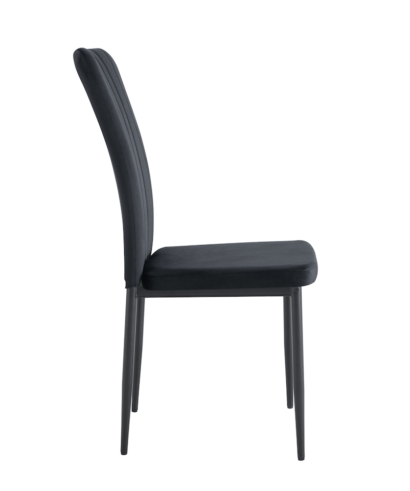 image 1 of MCC Direct Set of 6 Velvet Dining Chairs Upholstered Kitchen Accent Chairs Elle