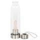image 3 of Something Different Rose Quartz Glass Water Bottle - Transparent - One Size