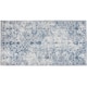 image 1 of Vintage Rug Amara - faded design, machine washable, short pile and non-slip underside | Blue | blue | 1