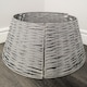 image 8 of 40/58cm Samuel Alexander KD Willow Christmas Tree Skirt Wicker Rattan- Medium Light Grey