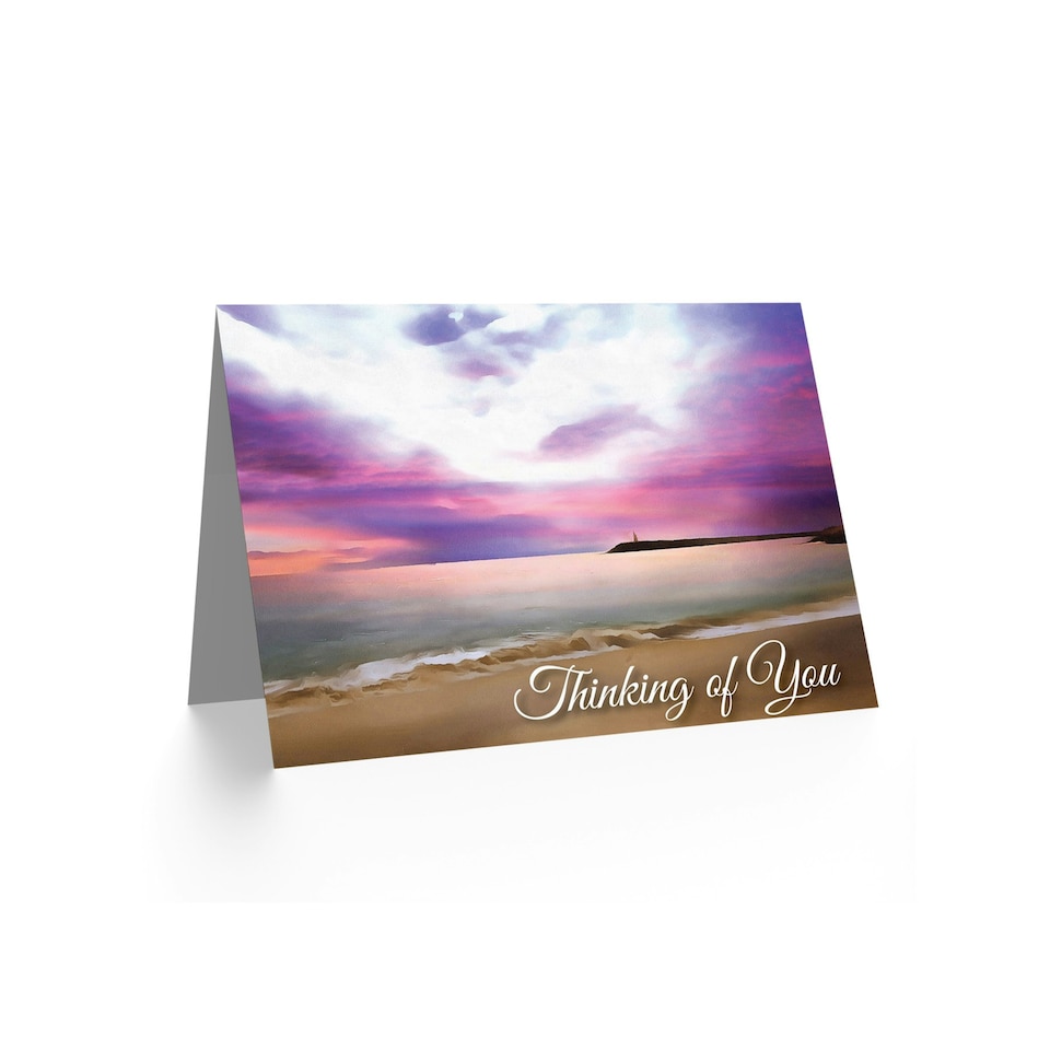 image 1 of Bereavement Landscape Sea Sympathy Card
