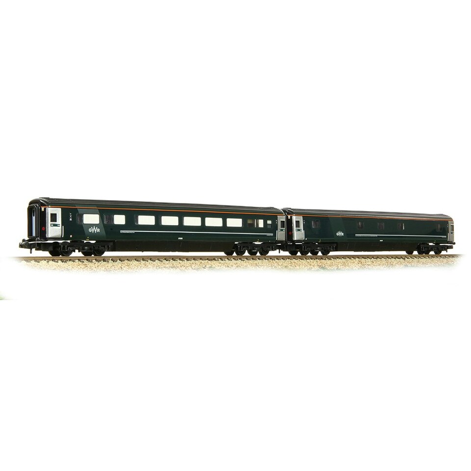 Graham Farish Mk3 Night Riviera Coach Set (2) GWR Green 10532/17174