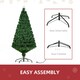image 6 of HOMCOM 5FT Pre-Lit Fibre Optic Christmas Tree Artificial Holiday Décor Metal