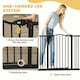 image 5 of PawHut 74-100cm Adjustable Metal Pet Gate Safety Barrier w/ Auto-Close Black