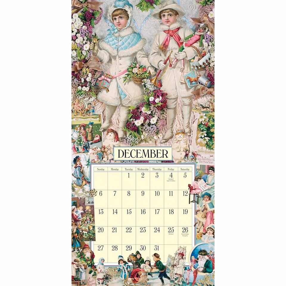 image 1 of Cynthia Hart's Victoriana Calendar 2026, Wall Calendars, Month To View, Art, Gift