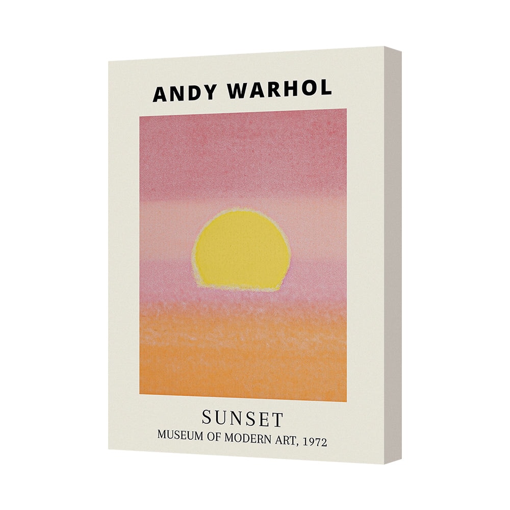 Andy Warhol Sunset Canvas Print Museum Of Modern Art 1972 Replica
