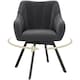 image 6 of Yaheetech Swive Velvet Dining Chair with Backrest and Armrests | Grey | Dark Grey | One Size