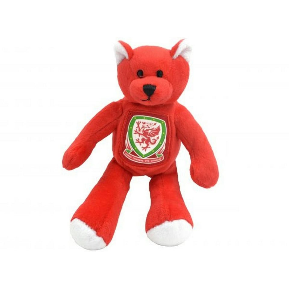 image 1 of Wales Official Football Mini Bear - Red/White - One Size